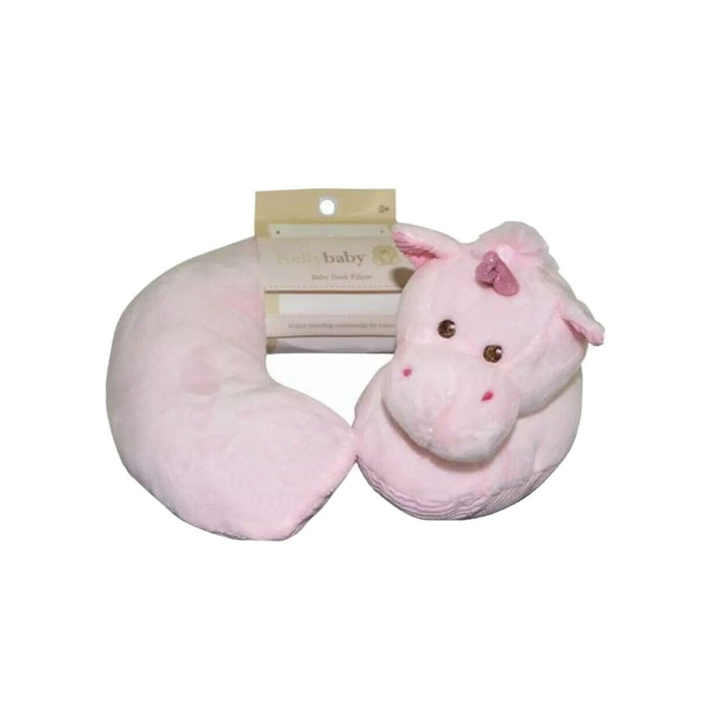 New Kelly Baby Infant Plush Car Seat Stroller Neck Pillow Support Unicorn Pink